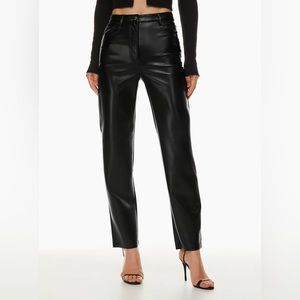 Aritzia Wilfred Melina Pant - Vegan Leather